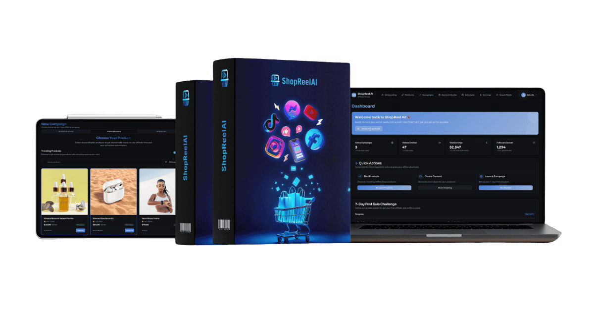 ShopReels AI Software Interface